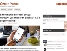 Tablet Screenshot of ozcanyazici.com